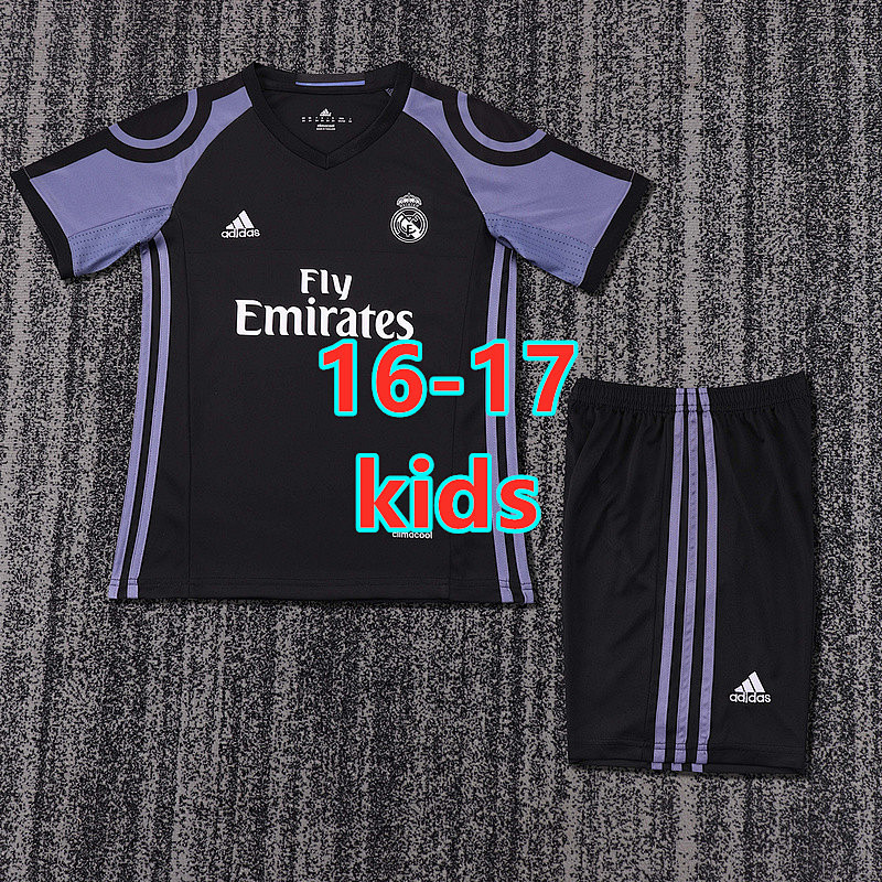 Real Madrid Third Retro Kids Jersey+shorts 16 -28