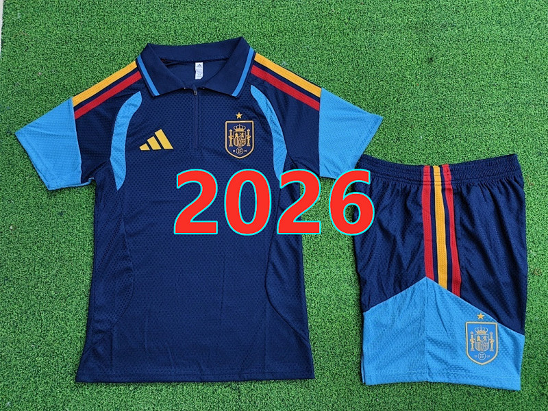 Spain Training Player Short Sleeve Kit S-4XL