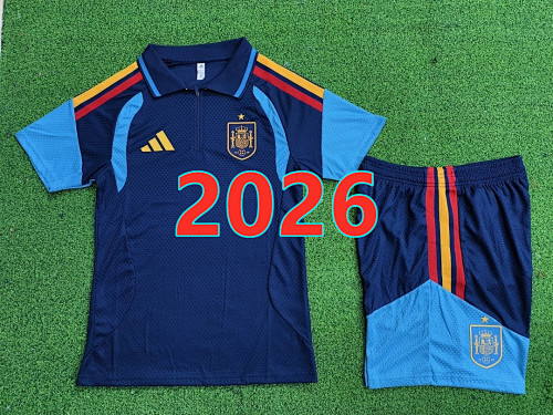 Spain Training Player Short Sleeve Kit S-4XL