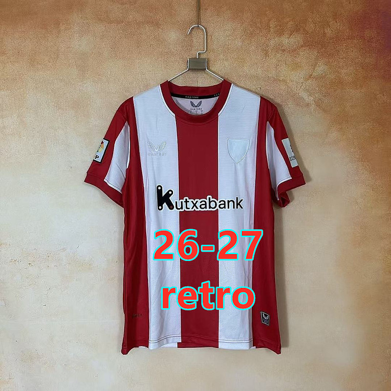 26-27 Athletic Bilbao Retro Fans Version Jersey S-2XL