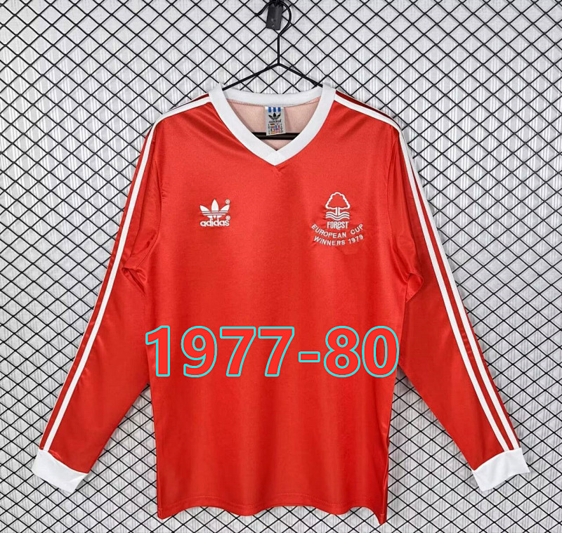 Nottingham Forest Home Retro Fans Version Long Jersey S-2XL