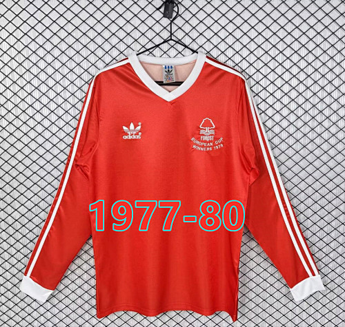 Nottingham Forest Home Retro Fans Version Long Jersey S-2XL