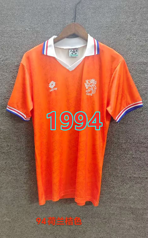 Netherlands Home Retro Fans Version Jersey S-2XL