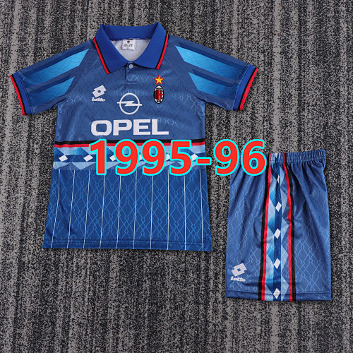 AC Milan Away Retro Kids Jersey+shorts Kit 16 -28 AC