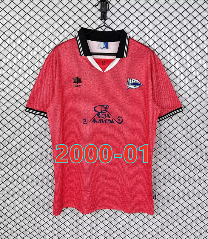 Alaves Away Retro Fans Version Jersey S-2XL