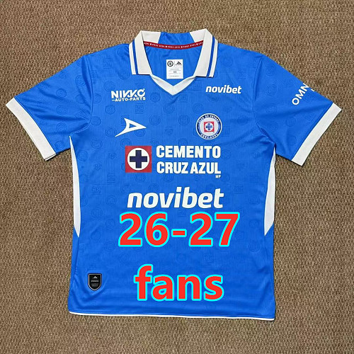 26-27 Cruz Azul Home Fans Version Jersey S-4XL