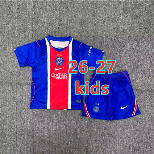 Balenciaga 26-27 Paris Psg Home Kids Jersey+shorts With 2 Stars 16 -28