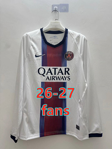 Balenciaga 26-27 Paris Psg Away Fans Long Sleeve Jersey S-4XL
