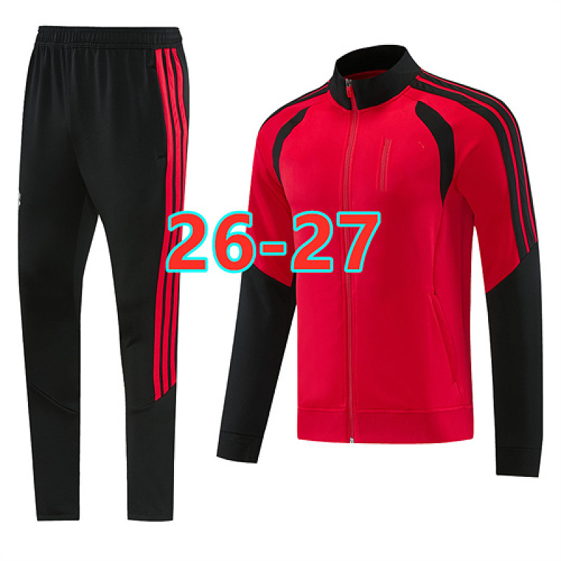 26-27 Manchester United Long Zipper Jacket S-2XL