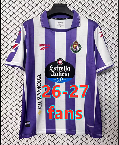 26-27 Real Valladolid Home Fans Version Jersey S-4XL