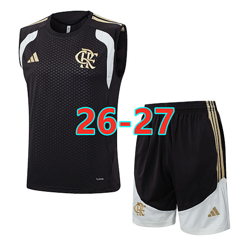 26-27 Flamengo Short Sleeve Vest Tracksuit S-2XL