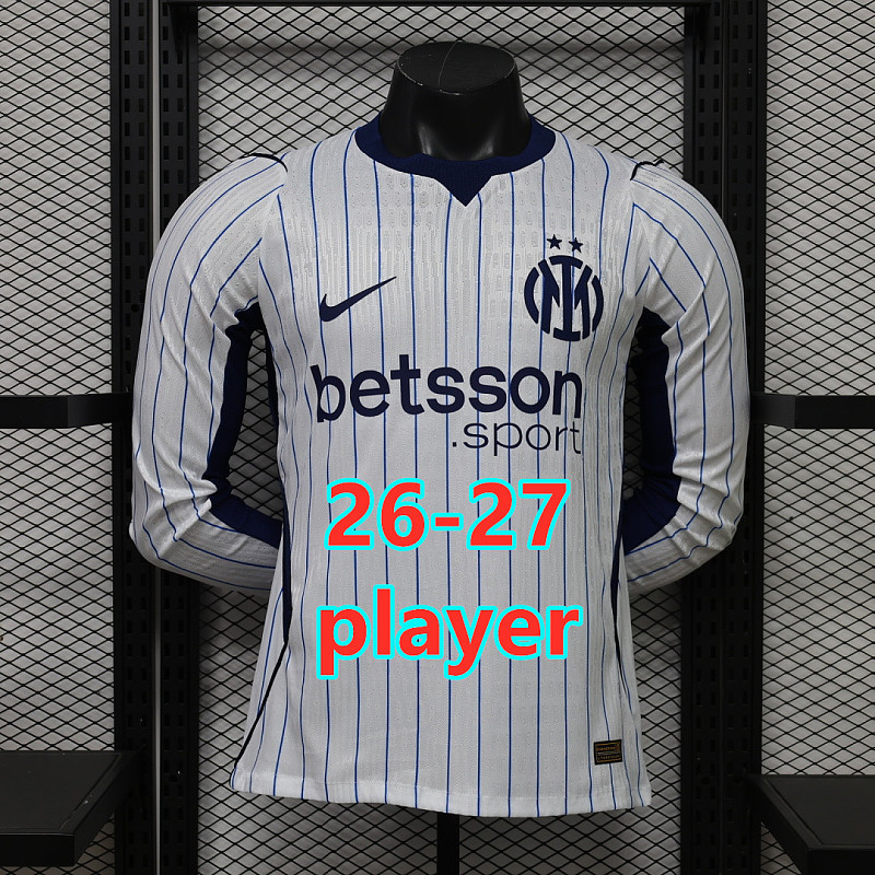 26-27 Inter Milan Away Player Long Jersey S-2XL