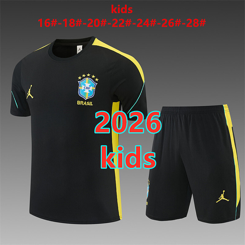 Brazil Kids Short Sleeve Tracksuit 16 -28
