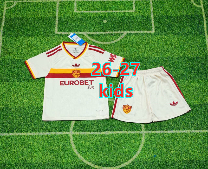 26-27 Roma Away Kids Jersey+shorts Kit 16 -28
