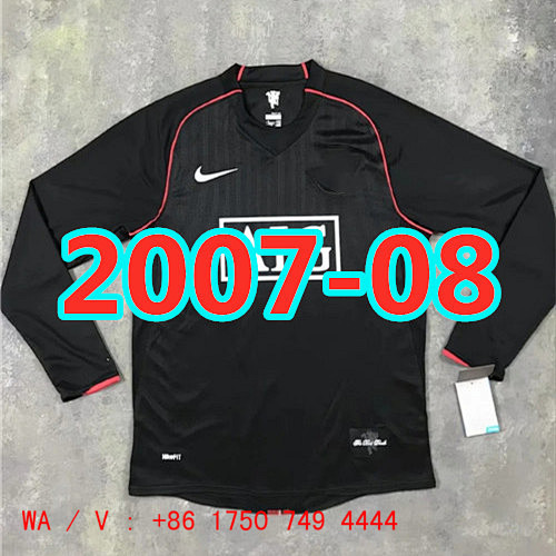 Manchester United Retro Long Sleeve Away Jersey S-2XL