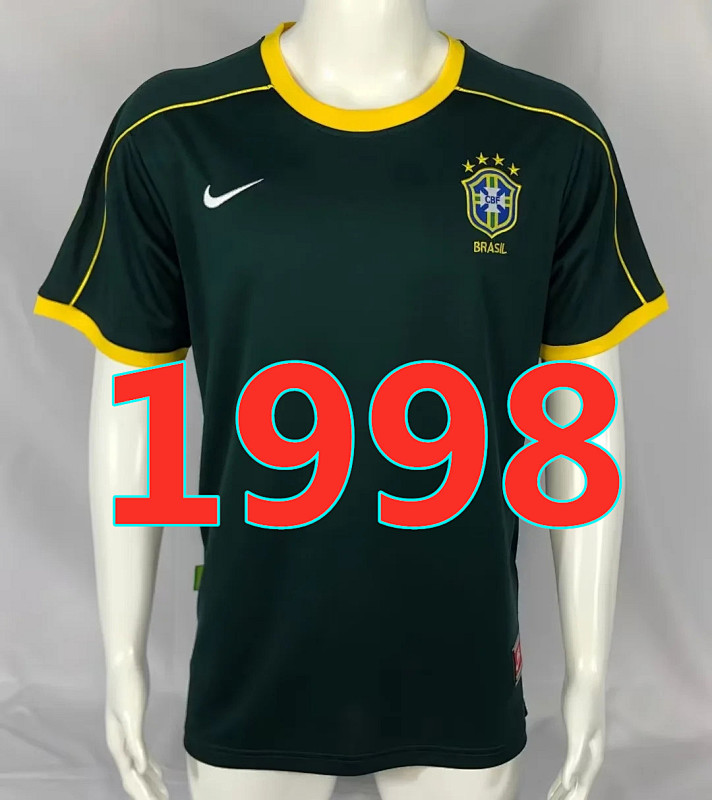 Brazil Retro Goalkeeper Jersey S-2XL