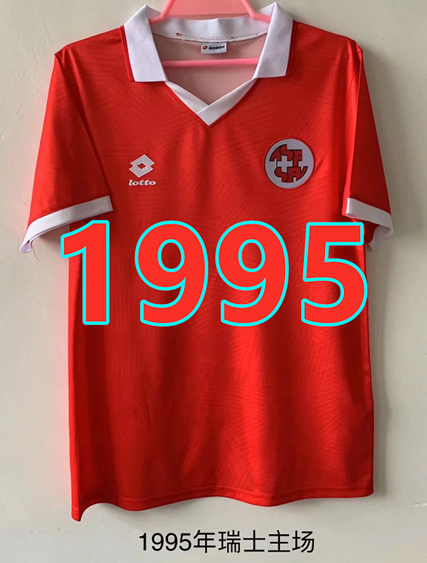 Switzerland Retro TopThai Quality Home Jersey ID S-2XL