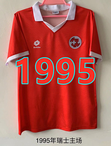 Switzerland Retro TopThai Quality Home Jersey ID S-2XL
