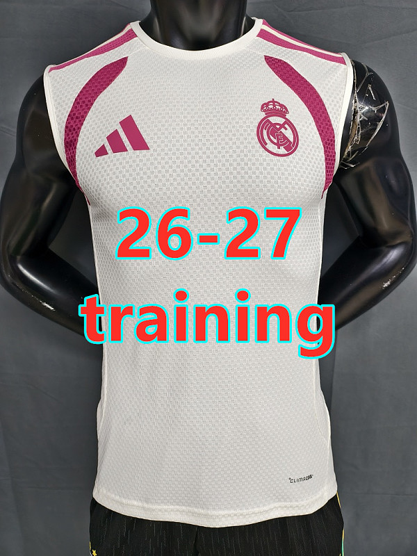 26-27 Real Madrid Training Player Version Vest Jersey S-3XL