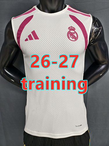 26-27 Real Madrid Training Player Version Vest Jersey S-3XL