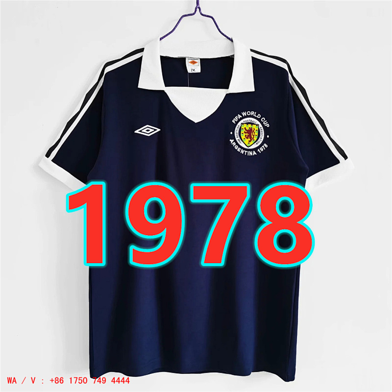 Scotland Retro TopThai Quality Home Jersey S-2XL