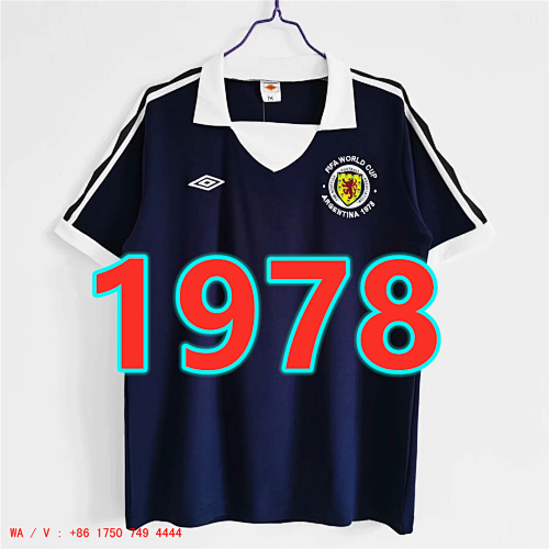 Scotland Retro TopThai Quality Home Jersey S-2XL
