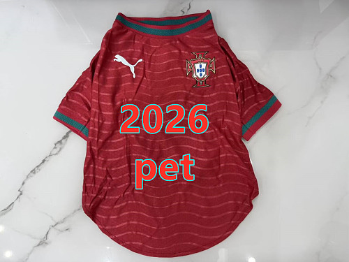 Portugal Home Pet Jersey S-2XL