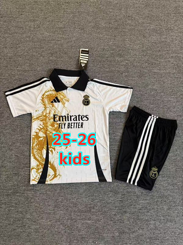 25-26 Real Madrid Special Kids Jersey+shorts Kit 16 -28