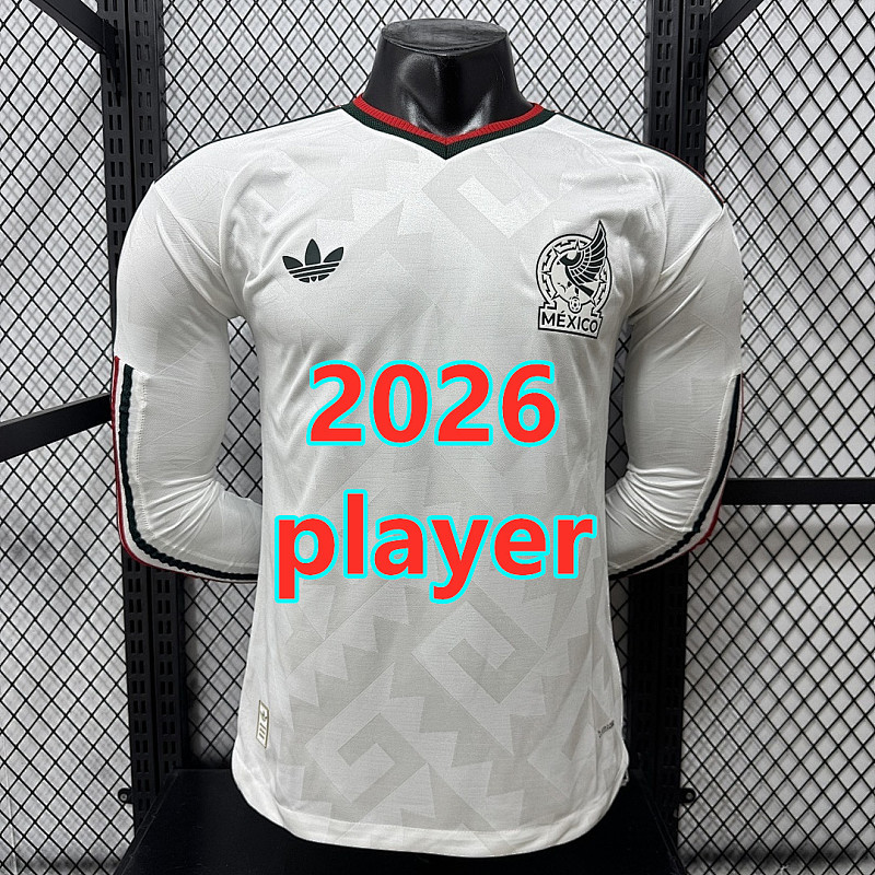 Mexico Away Player Long 16 Team Jersey S-3XL 16
