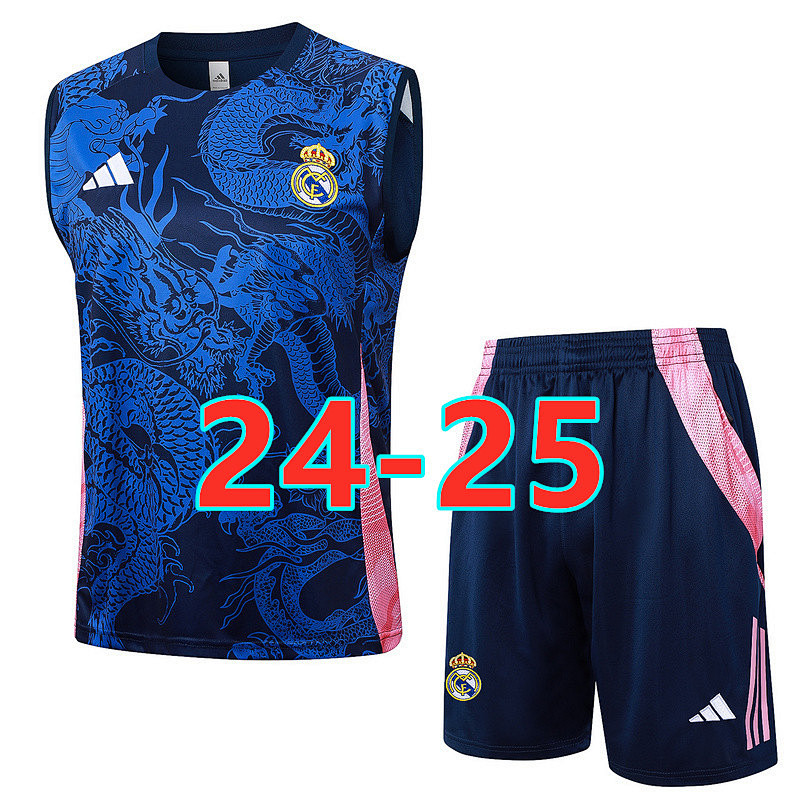 24-25 Real Madrid Short Sleeve Vest Tracksuit S-2XL