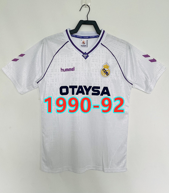 Real Madrid Home Retro Jersey S-2XL