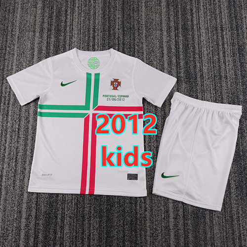 Portugal Away Retro Kids Jersey+shorts Kit 16 -28