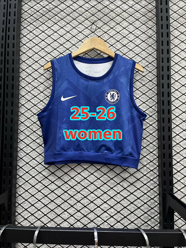25-26 Chelsea Home Women Vest Jersey S-Xl