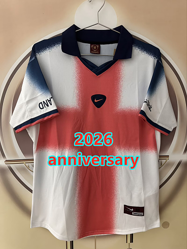 England Retro Anniversary Fans Version Jersey S-4XL