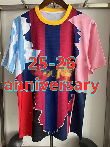 25-26 Barcelona Anniversary Fans Version Jersey S-4XL