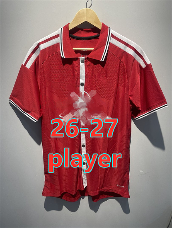 26-27 Manchester United Home Player Baseball Jersey S-4XL