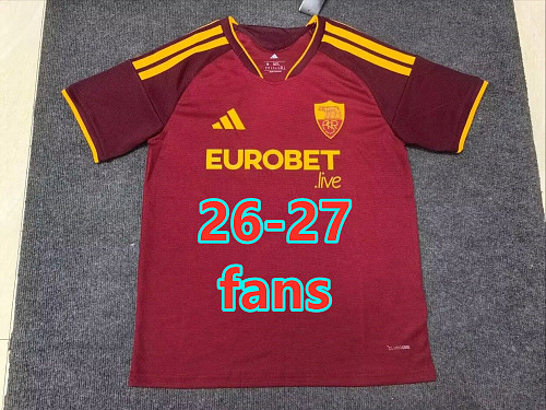 26-27 Roma Home Fans Version Jersey S-4XL