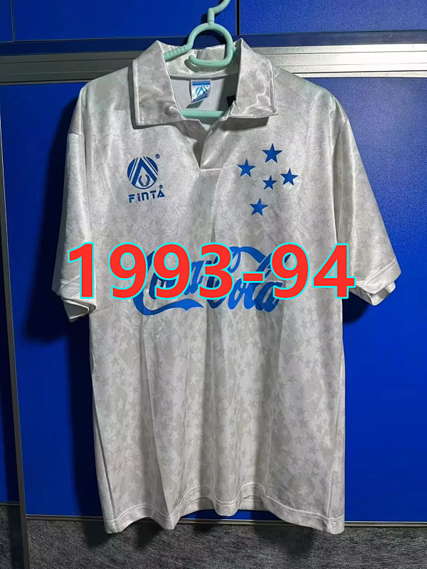 Cruzeiro Away Retro Fans Version Jersey S-2XL