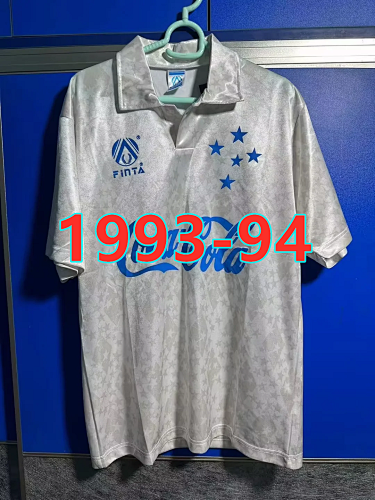 Cruzeiro Away Retro Fans Version Jersey S-2XL
