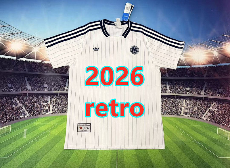 Colombia Retro Fans Version Jersey S-4XL
