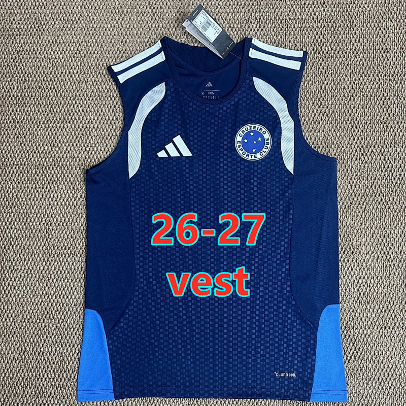 26-27 Cruzeiro Vest Fans Version Jersey S-4XL