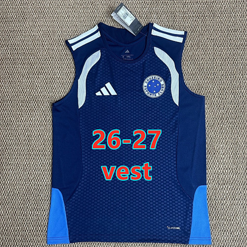 26-27 Cruzeiro Vest Fans Version Jersey S-4XL