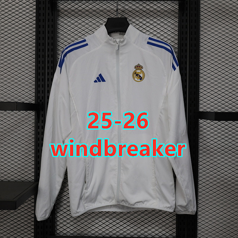 25-26 Real Madrid Windbreaker S-2XL