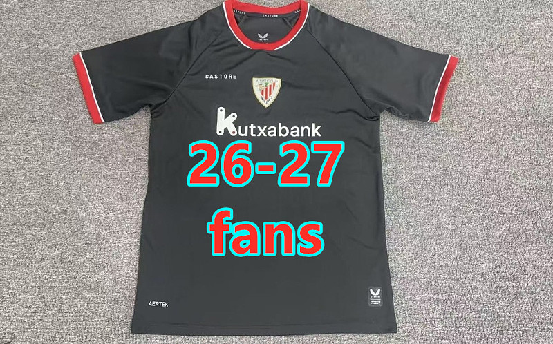 26-27 Athletic Bilbao Away Fans Version Jersey S-4XL