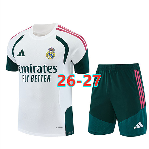 26-27 Real Madrid Short Sleeve Tracksuit S-2XL
