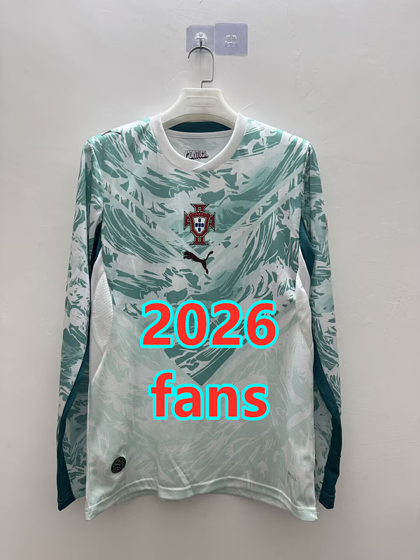 Portugal Away Fans 32 Teams Long Jersey S-4XL 32