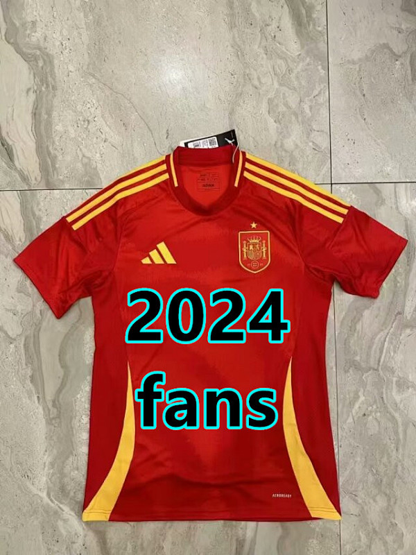 Spain Home Fans Version Jersey S-4XL