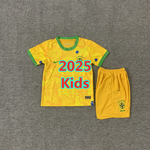 Brazil Special Kids Jersey+shorts Kit 16 -28