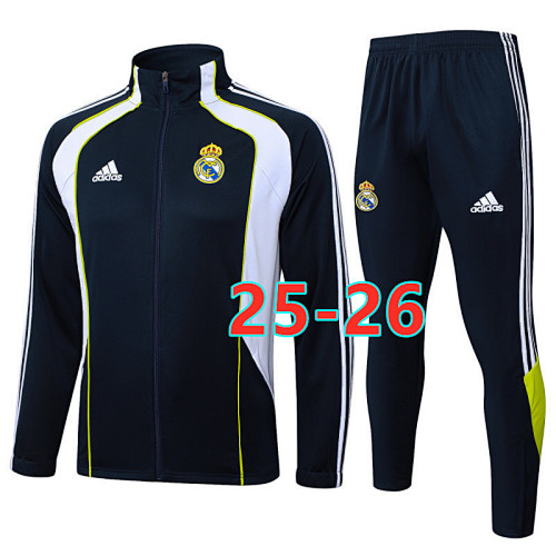 25-26 Real Madrid Long Zipper Jacket S-2XL A2545