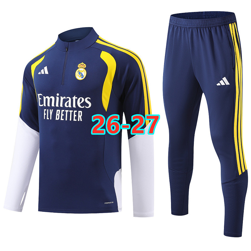 26-27 Real Madrid Long Sleeve Tracksuit S-2XL